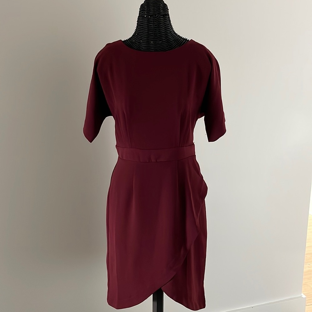 Wine colored dress